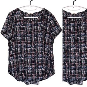 Pleione Anthropology Short Sleeve Round neck Top Size S/P EUC